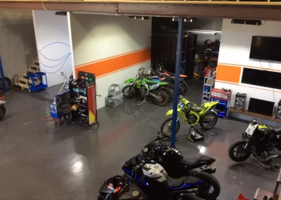motorcycles being restored at TCB Performance